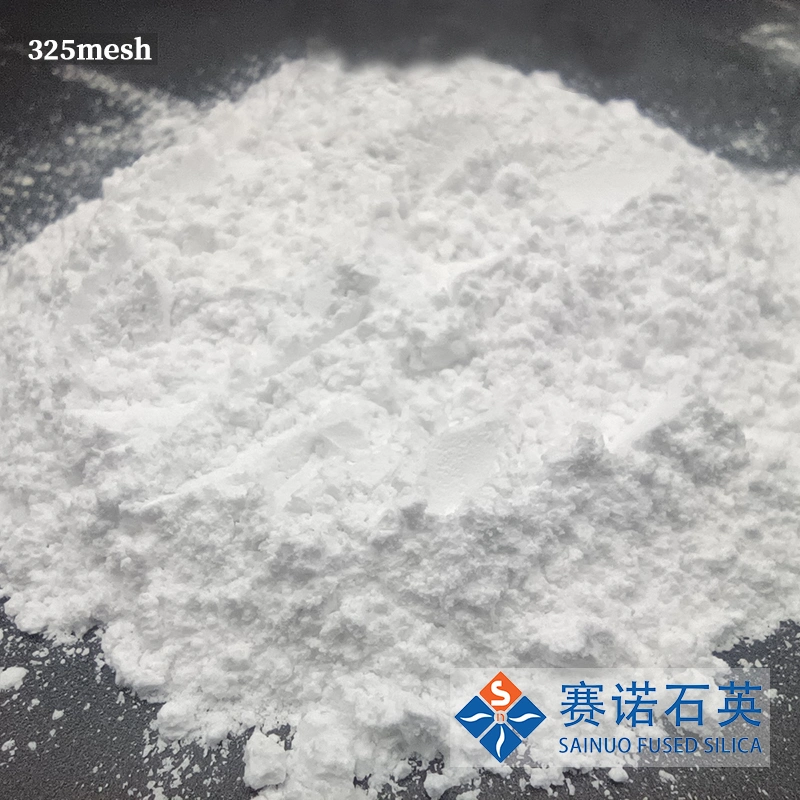 A Grade 325f Sio2 99.95% Purity Fused Silica Powder with Good Thermal Shock Resistance