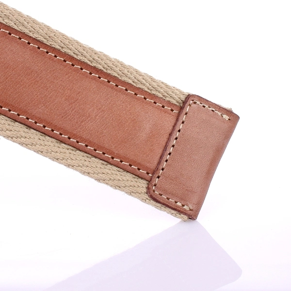 Oversew Heavy Cotton Webbing Cowhide Leather Belts (RS-13014)