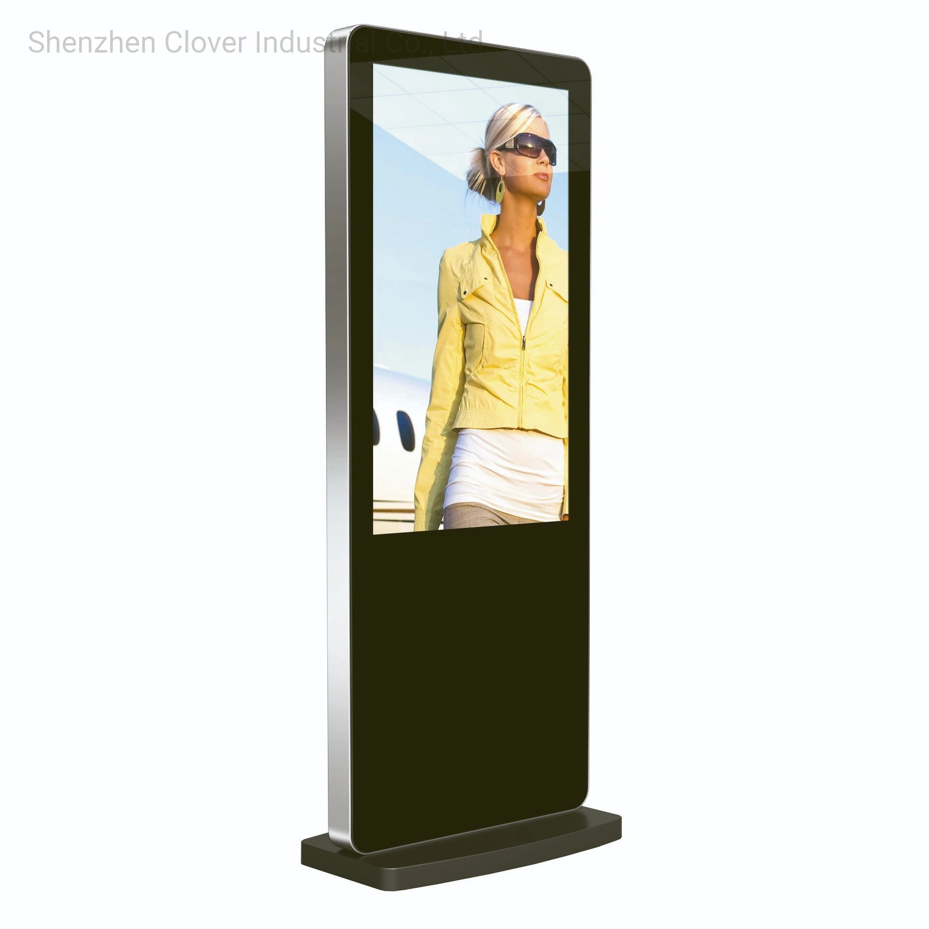 Plancher intérieur permanent de la publicité LCD 43 pouces écran tactile des écrans interactifs Ad kiosque de la publicité numérique autonome à la machine