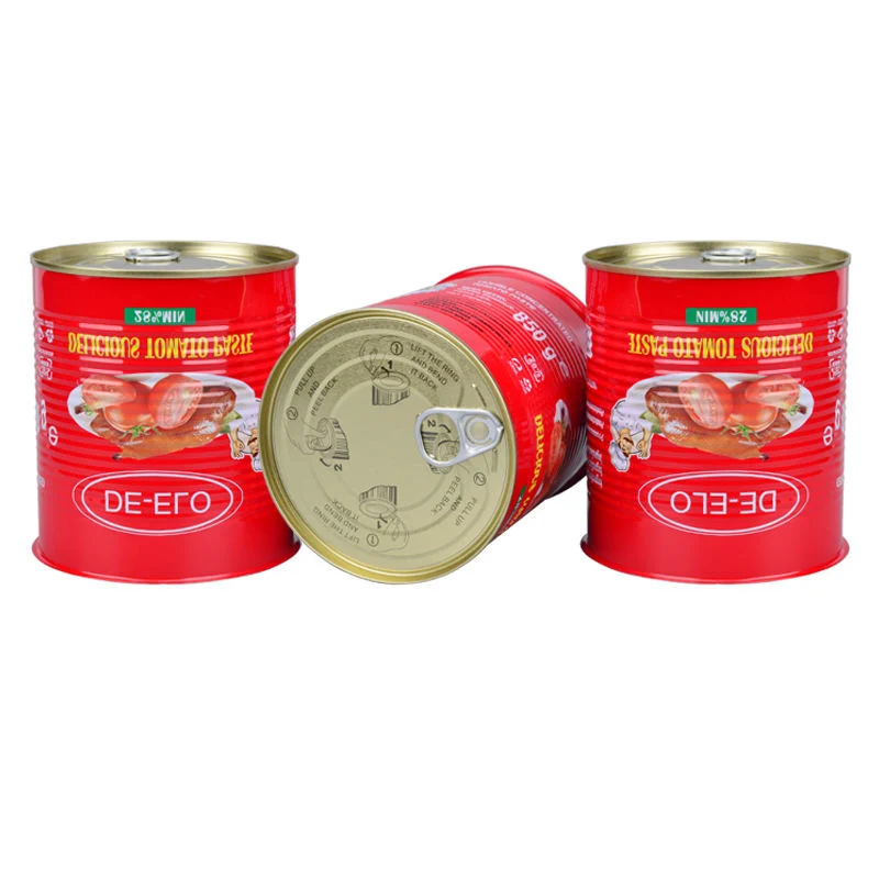 Various Empty Pack Metal Tin Food Can for Tomato Paste 850g Round Sealed Tin Can