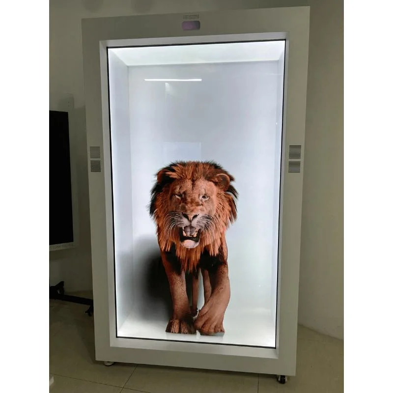 21.5"32"43"49"55"65"86 Inch Holographic Box Showcase Digital Display Screen Kiosk/Transparent LCD Advertising Display