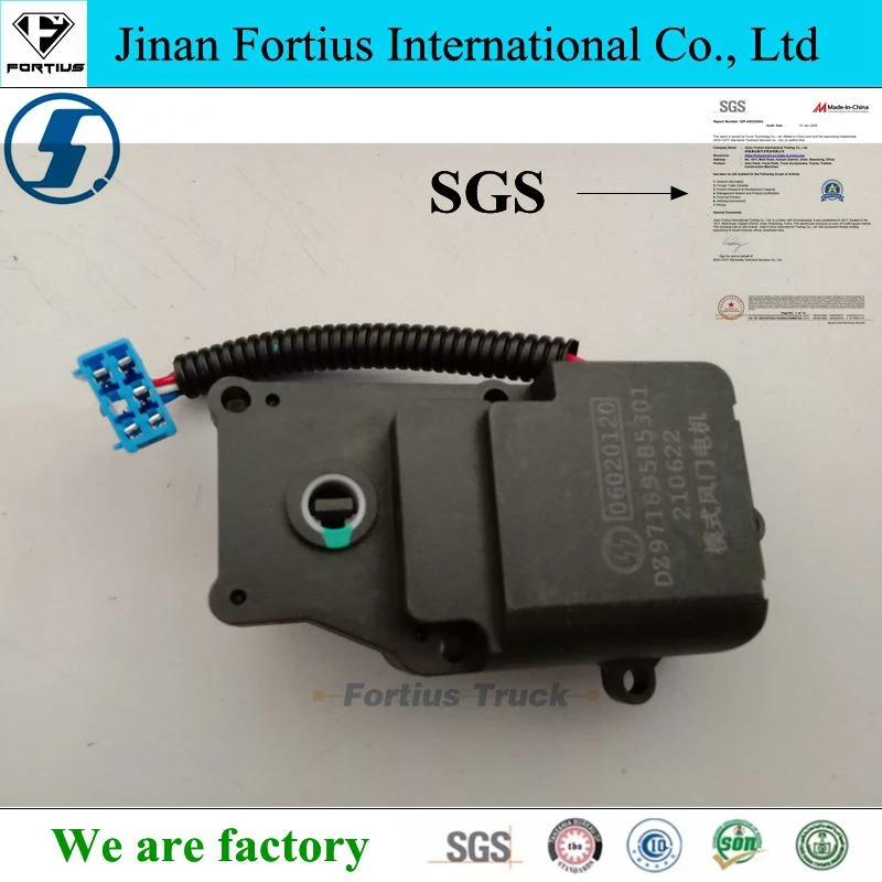 Sinotruk Camc FAW Foton Dongfeng Heavy Duty Dump Truck Parts Weichai Yuchai Engine Parts Shacman Mode Door Motor Dz97189585301 AC Parts