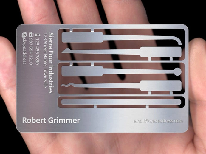 Metal Etched Business Card VIP Card Name Card