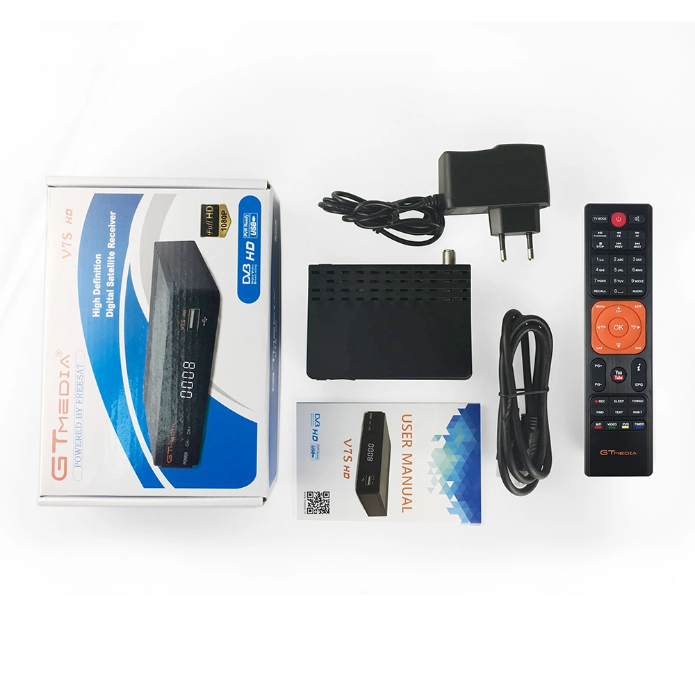 Geniue Gt Media Vendas quente TV Digital Receptor de Satélite Freesat caixa V7s HD V7 Plus suporta USB WiFi virador de antena DVB S/S2 STB Descodificador