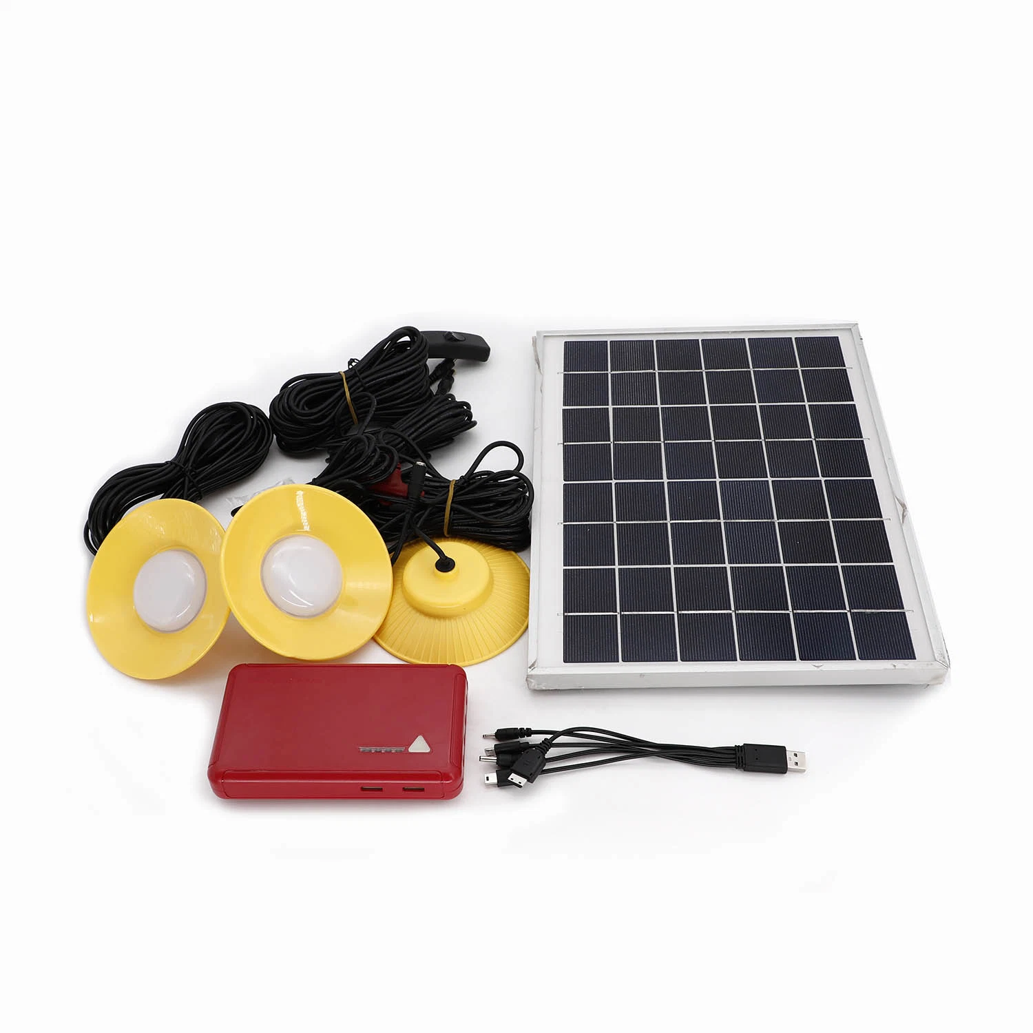 5200mAh Li-ion Battery Backup 10W Emergency Home Use Lighting Solar Panel Powered LED Lighting System Kit Light Sf-910