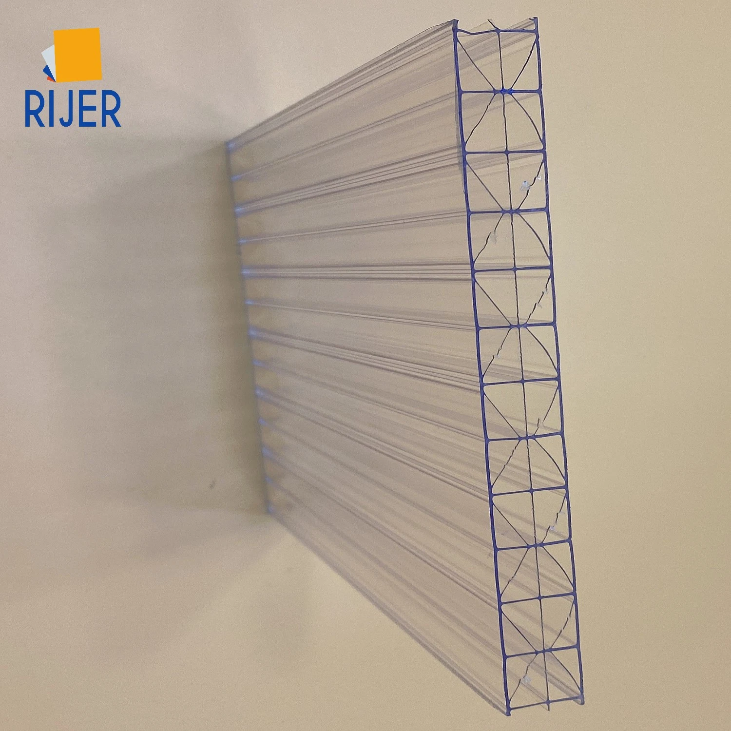 Resistente resistente al UV Twin-Wall láminas de policarbonato para invernaderos agrícolas