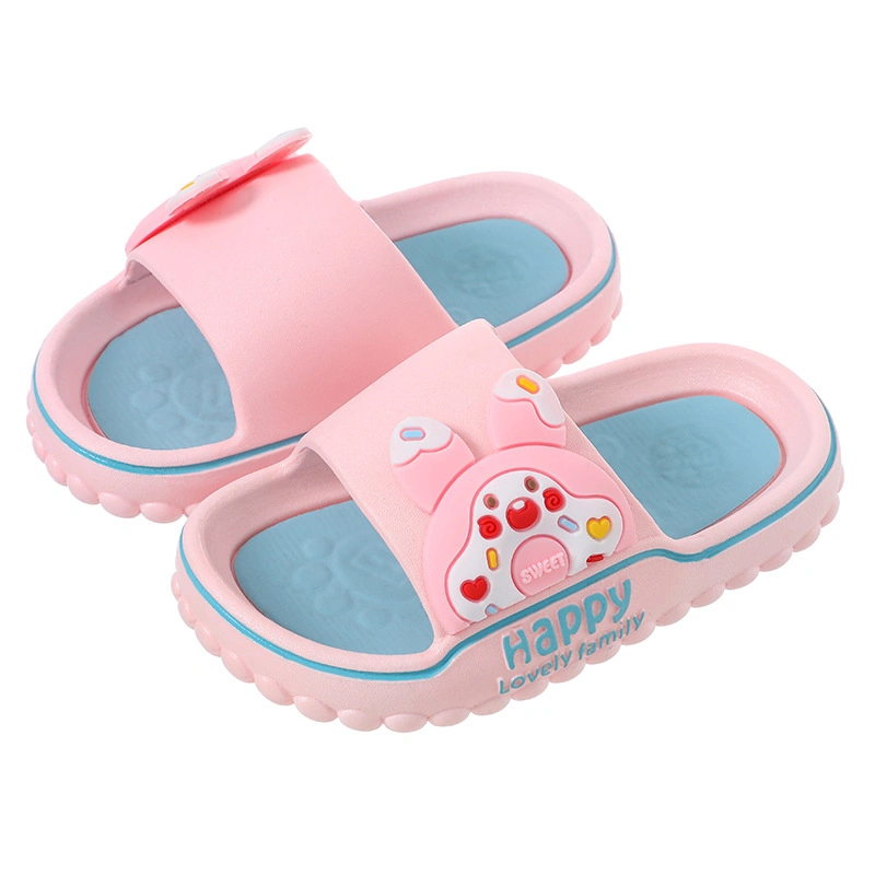 Ruunjoy Kids Summer Outdoor Slippers Lovely Princess Baby Indoor Home Soft EVA Non-Slip Boys Bath Kid Toddler Sandal Shoes Slippers