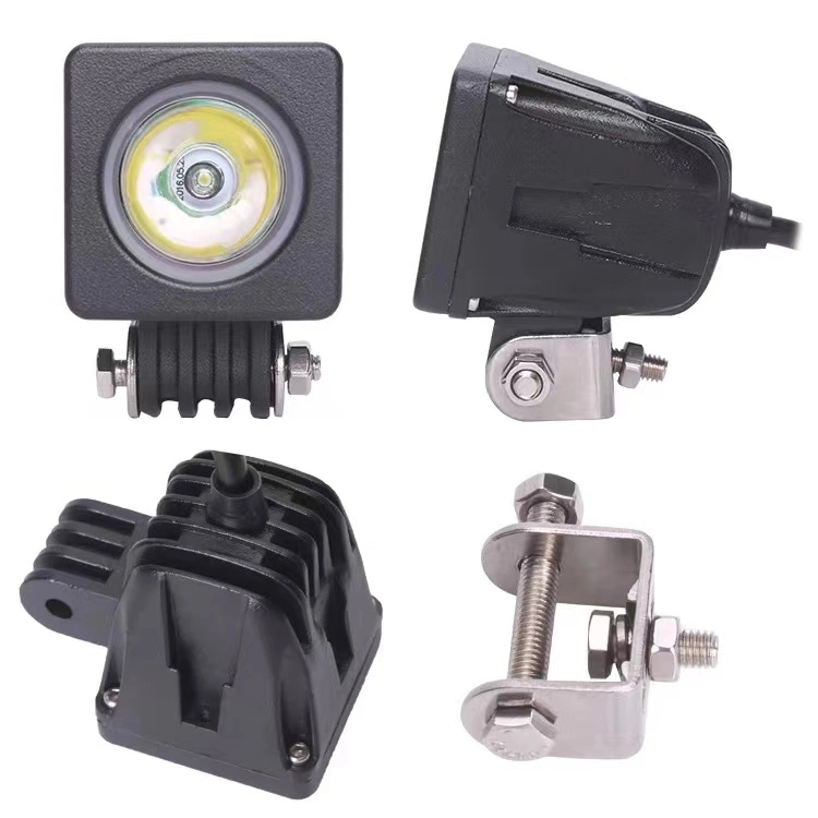 Mini 2inch 12V Super Bright 10W Automotive Square LED Work Light Offroad Driving Light