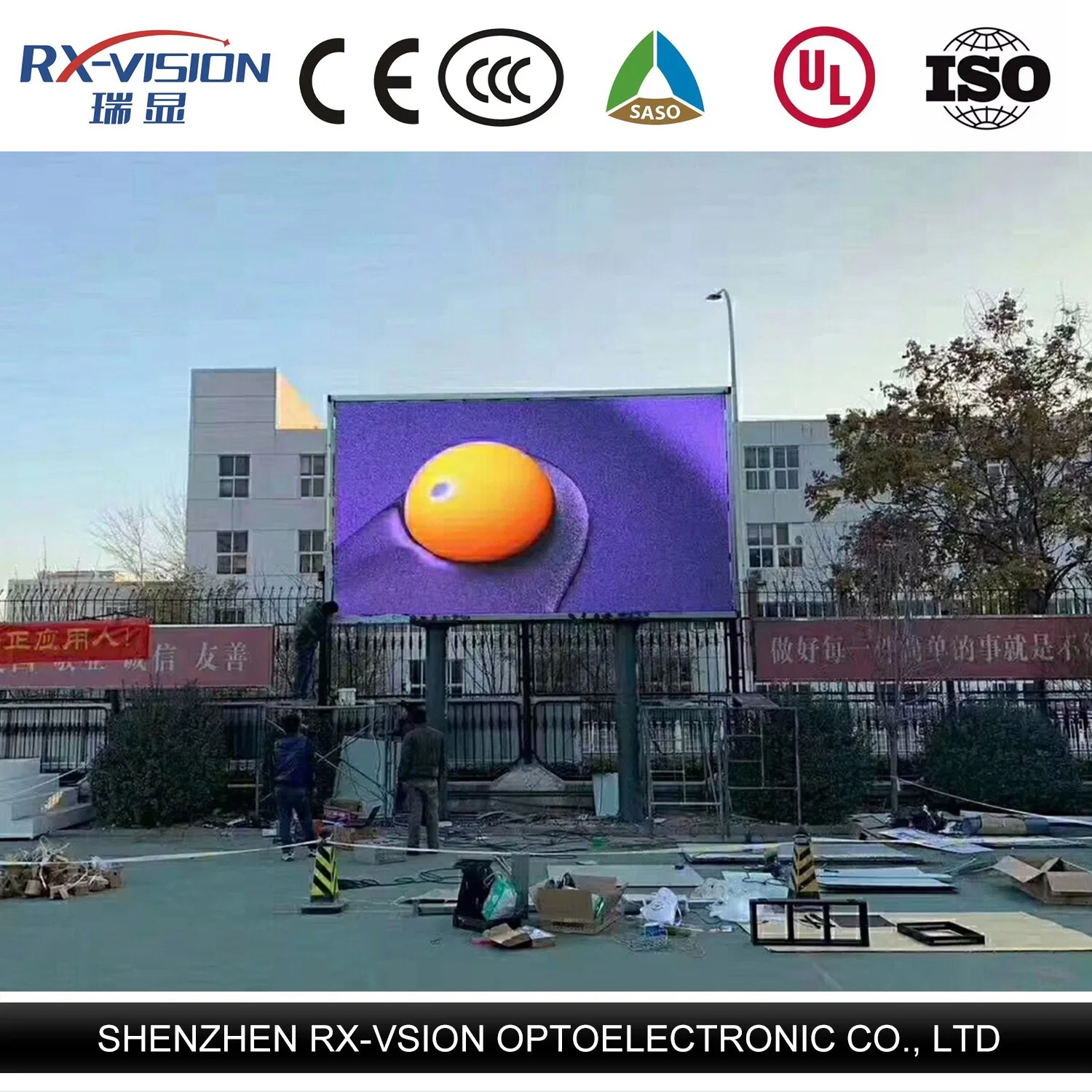 Outdoor tela LED P3 P4 P5 P6-P8 P10 mm display LED digital de tela fixa Outdoor painel LED publicidade à prova de sinal LED