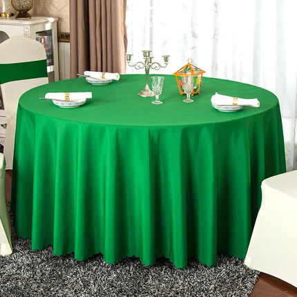 Olive Green Hotel Event Wedding High quality/High cost performance  Polyester Tablecloth