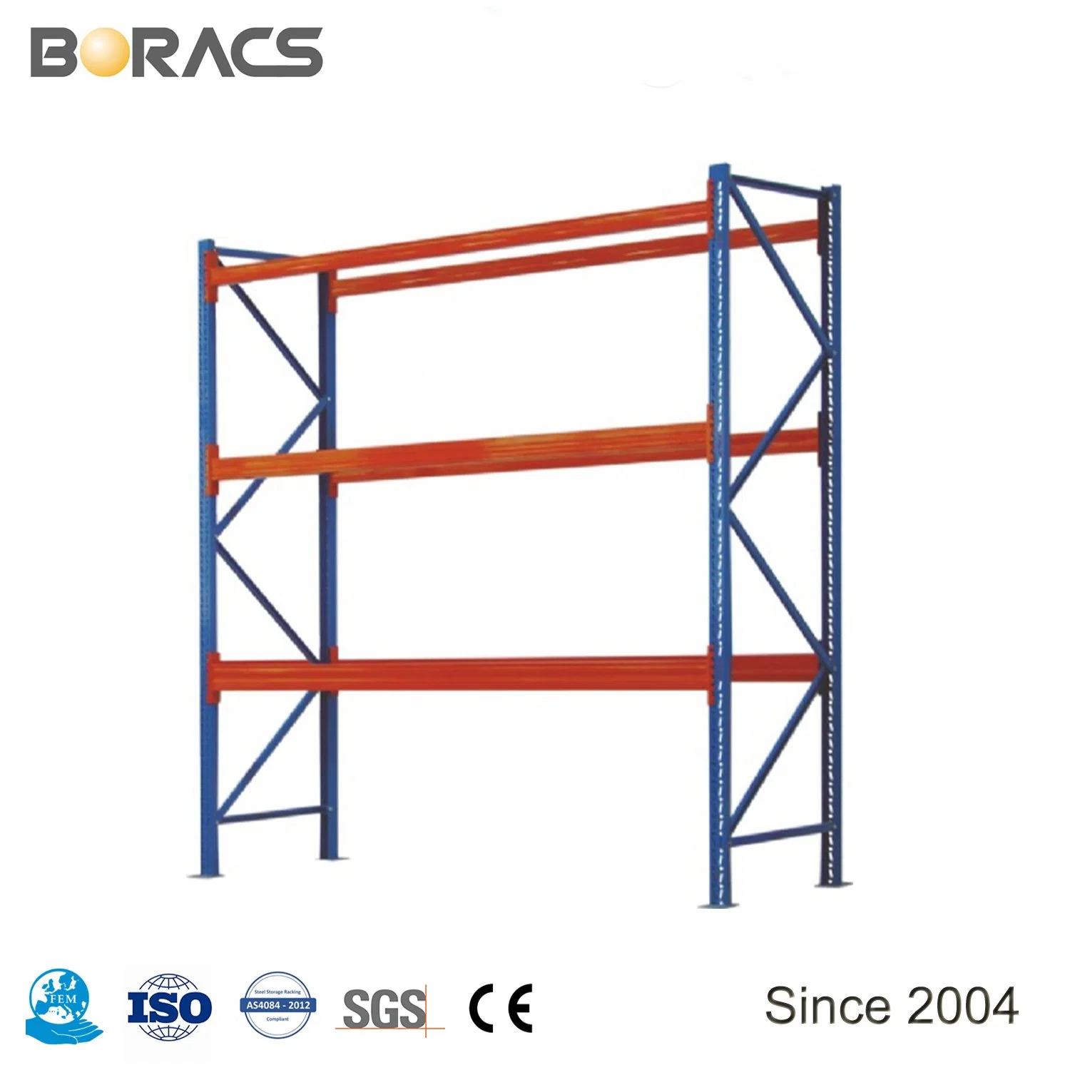 Stockage sur rack de palettes en acier haute densité stable haute capacité Rack en acier avec tablier à mailles métalliques