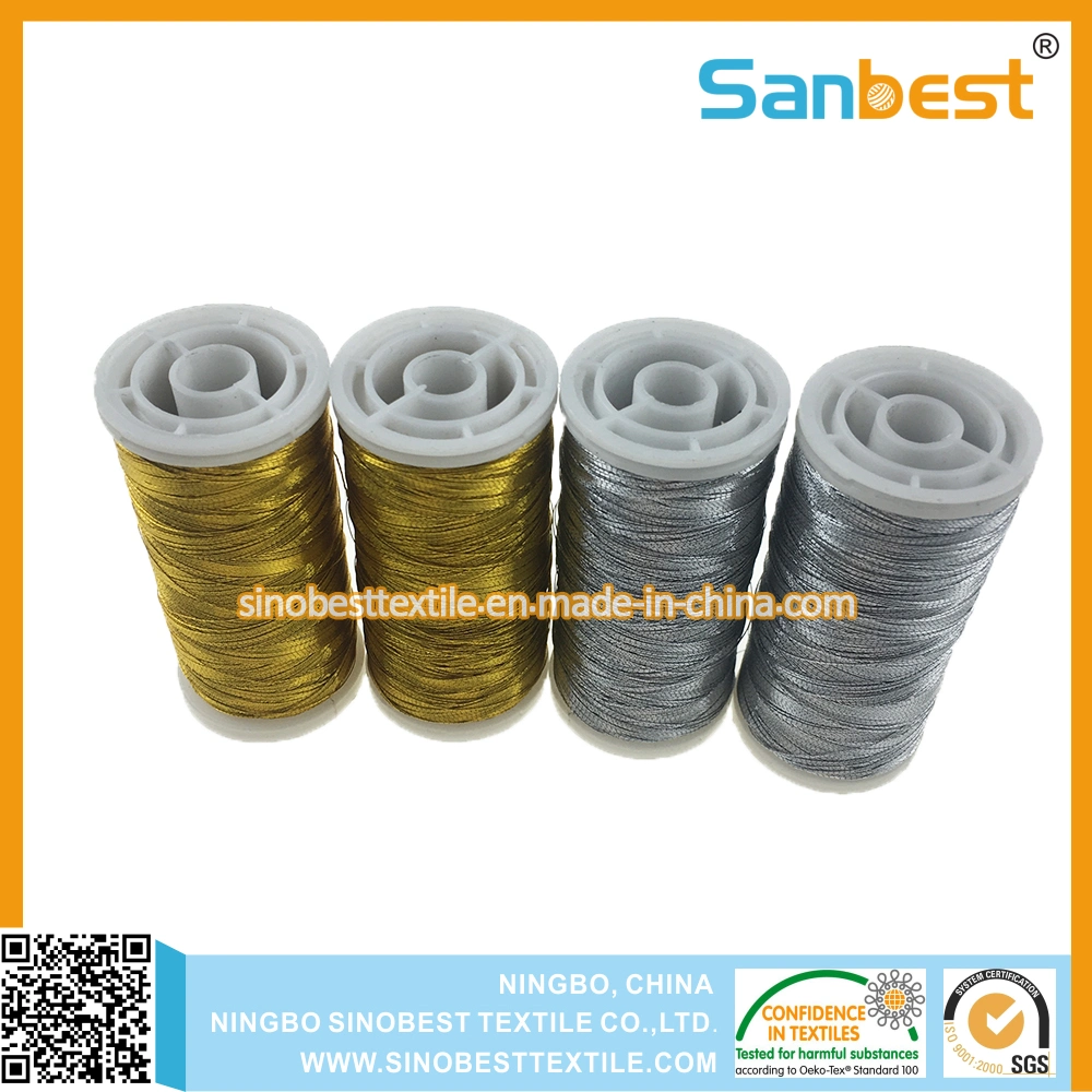 High Quality Metallic Embroidery Thread on Small Reels for Dress