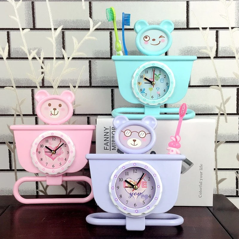 Promotion High quality/High cost performance  Basketball Team Member Shape Desk Table Clocks Kids Plastic Alarm Clock Children&prime; S Room Decoration Alarm Clock