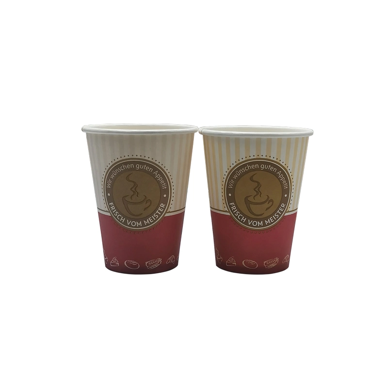 China proveedor 12oz Flexo desechables de papel impreso taza de café/té