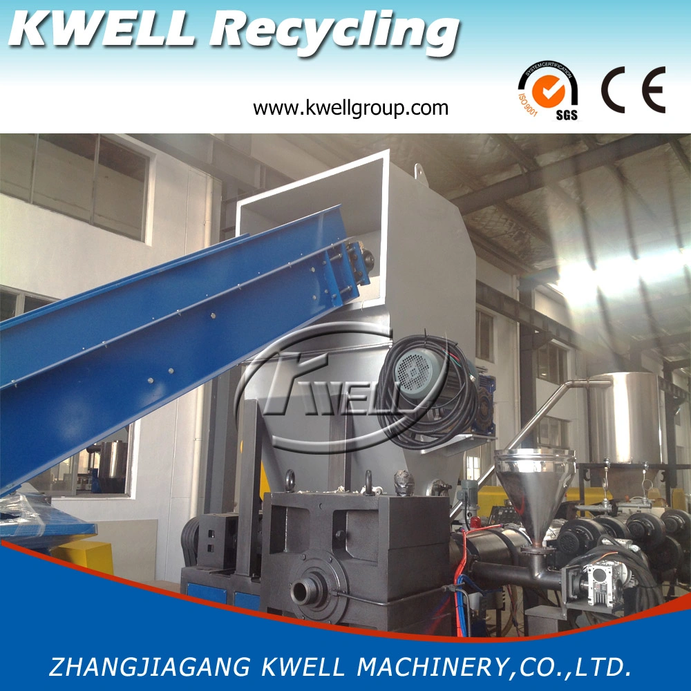 Plastic Recycling Granulator Machine Side Force Feeder PP/PE Plastic Granulating Machine PP/PS Pelletizing Line