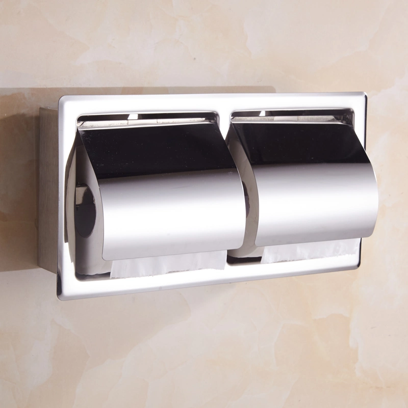 Double Stainless Steel Paper Dispensers in Recessed Type (KW-A20)