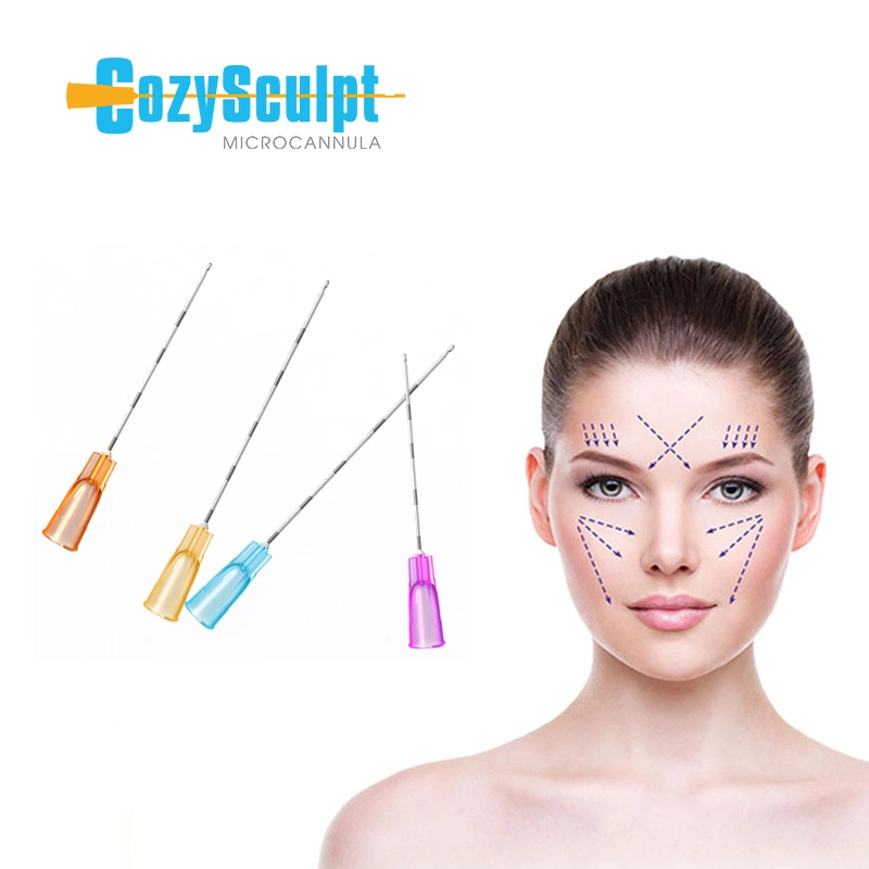 Cozysculpt ästhetische medizinische Kanüle Einweg Stahl Blunt Spitze Nadel für Einspritzung Der Füllmaschine