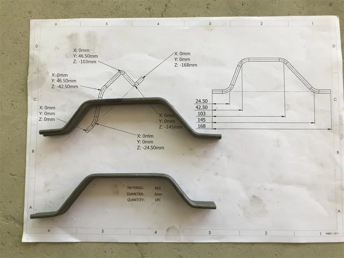 Edelstahl Draht Biegemaschine / 2D Form Stahl Stange Bender