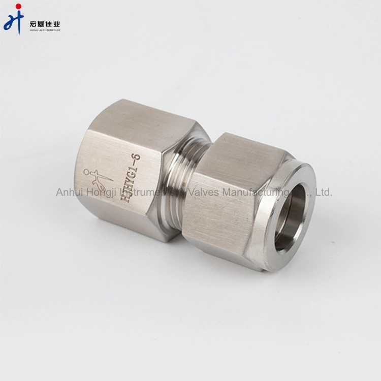 316 Stainless Steel Straight Instrument Fittings Tubing Adapter for Instrumentation Od 1/4 Inch