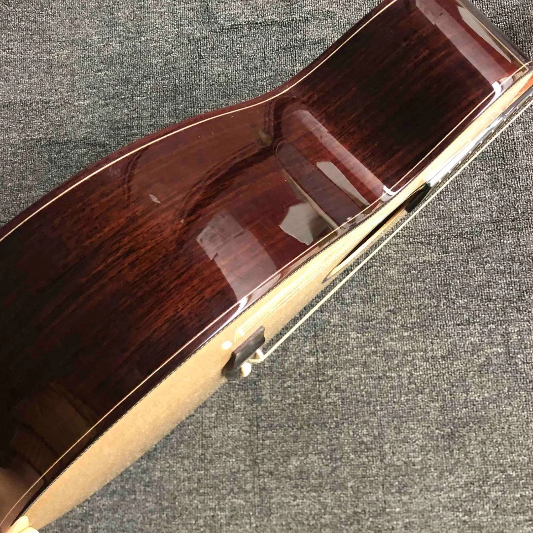 Custom Aaaaa toda a madeira maciça 40 Polegadas Om28AA Corpo violão acústico