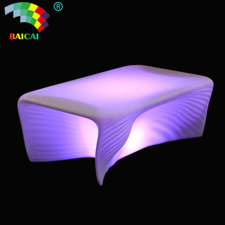 Outdoor and Indoor Plastic Rechargeable Illuminated LED Bar Furniture