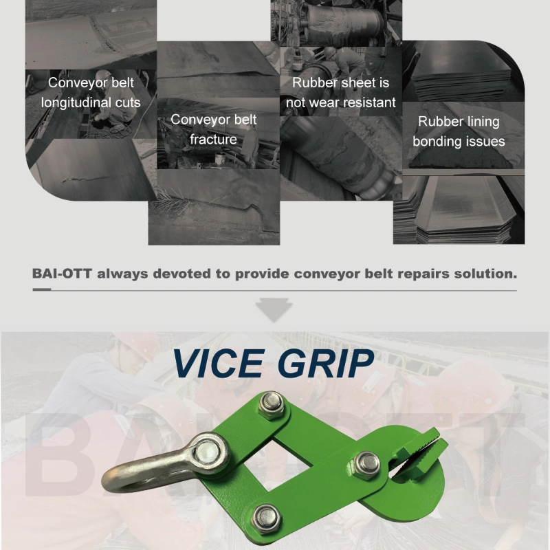 Steel Cord Conveyor Belt Vice Grip & Clamp Grip