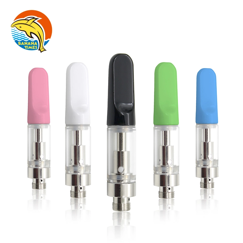 الجملة 510 Atomizer 316ss لا يوجد معدن ثقيل 0.5 مل/1.0 مل زجاج E-Cig خرطوشة قلم Vape للاستخدام مرة واحدة