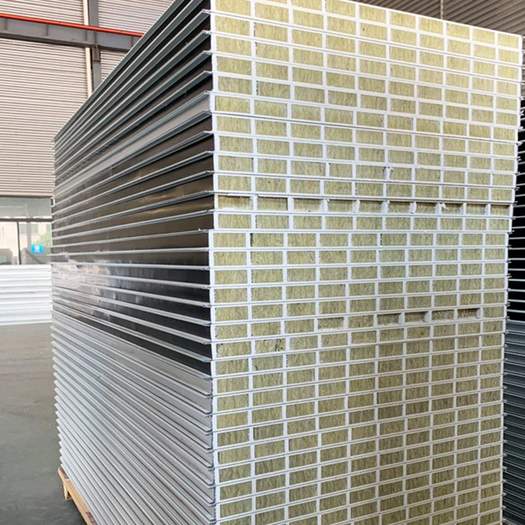 Rock Wool Glass Magnesium Color Steel Sandwich Panel