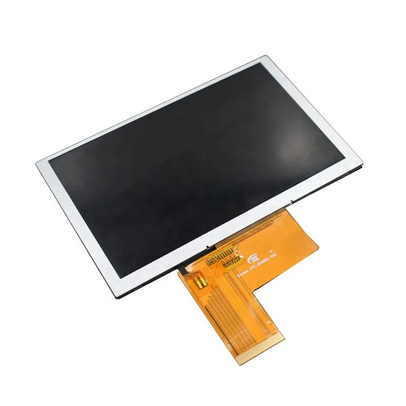 Ecrã IPS HD TFT personalizado de 5.0 polegadas 800X480 de fábrica LCD TFT St7262 com interface RGB