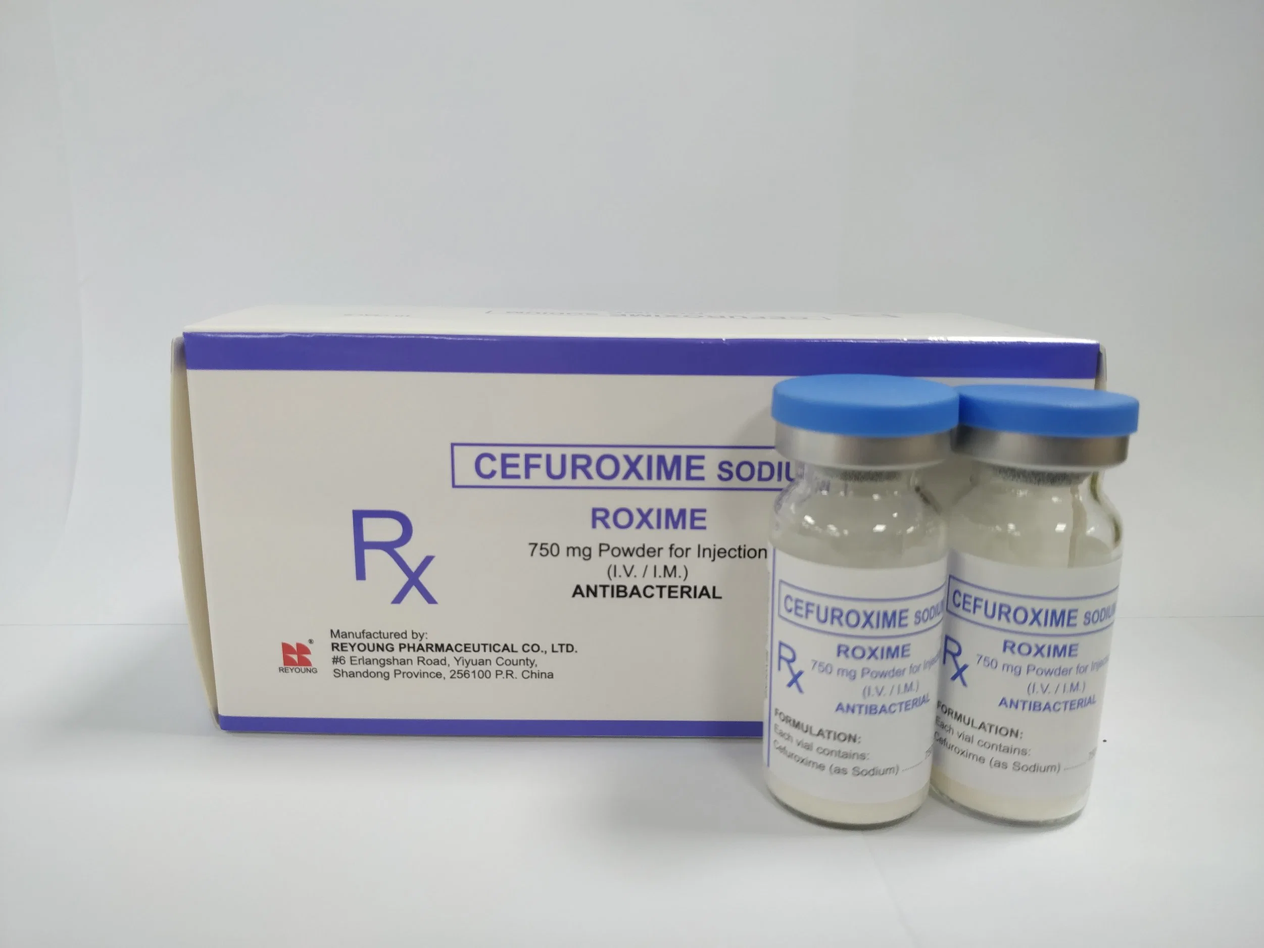 La cefuroxima inyectable farmacéutica 750mg con certificado GMP