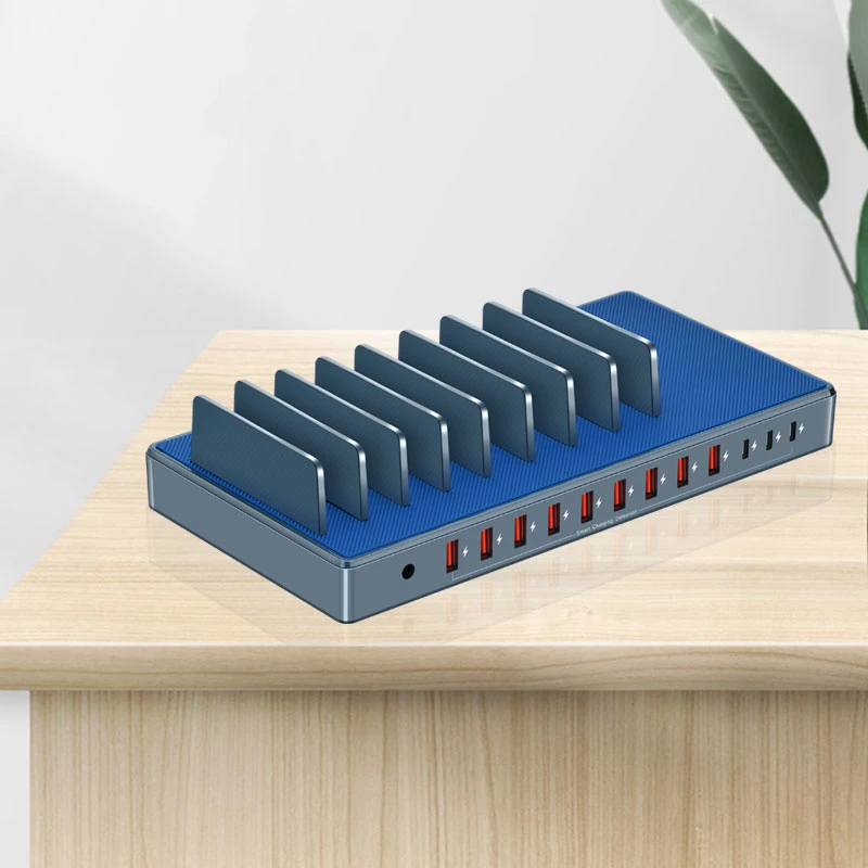 12-Port Smart USB-Ladestation Multiport USB-Ladegerät Pd Ladegerät