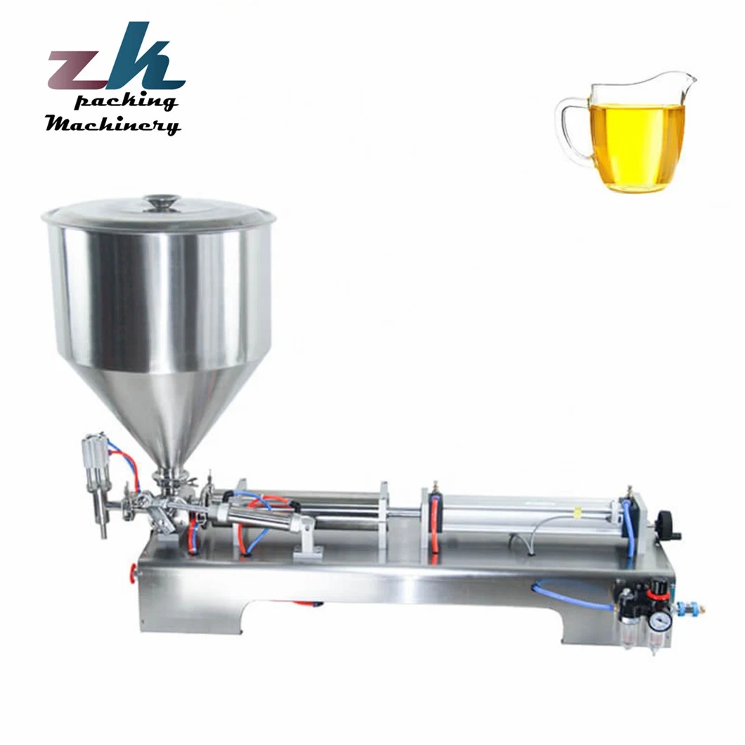 G1wgd with Heat and Pressure Semi-Auto Pneumatic Paste Filling Machine for Thick Honey Edible Oil Sauce Shampoo