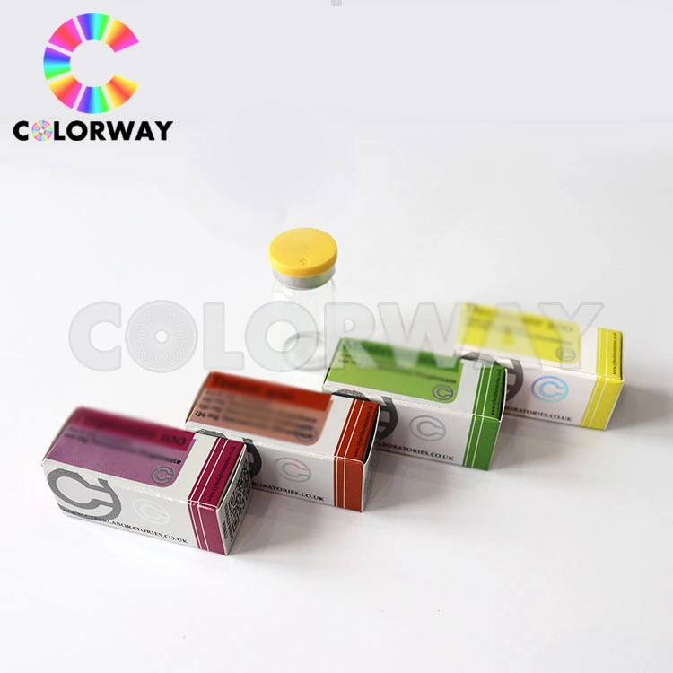 Free Design Gold Silver Hot Foil Embossing UV Steroids 2ml 5ml 30ml 50ml 10ml Hologram Pharmaceutical Medicine Drug Injection Oral Tub Vial bottle Label and Box