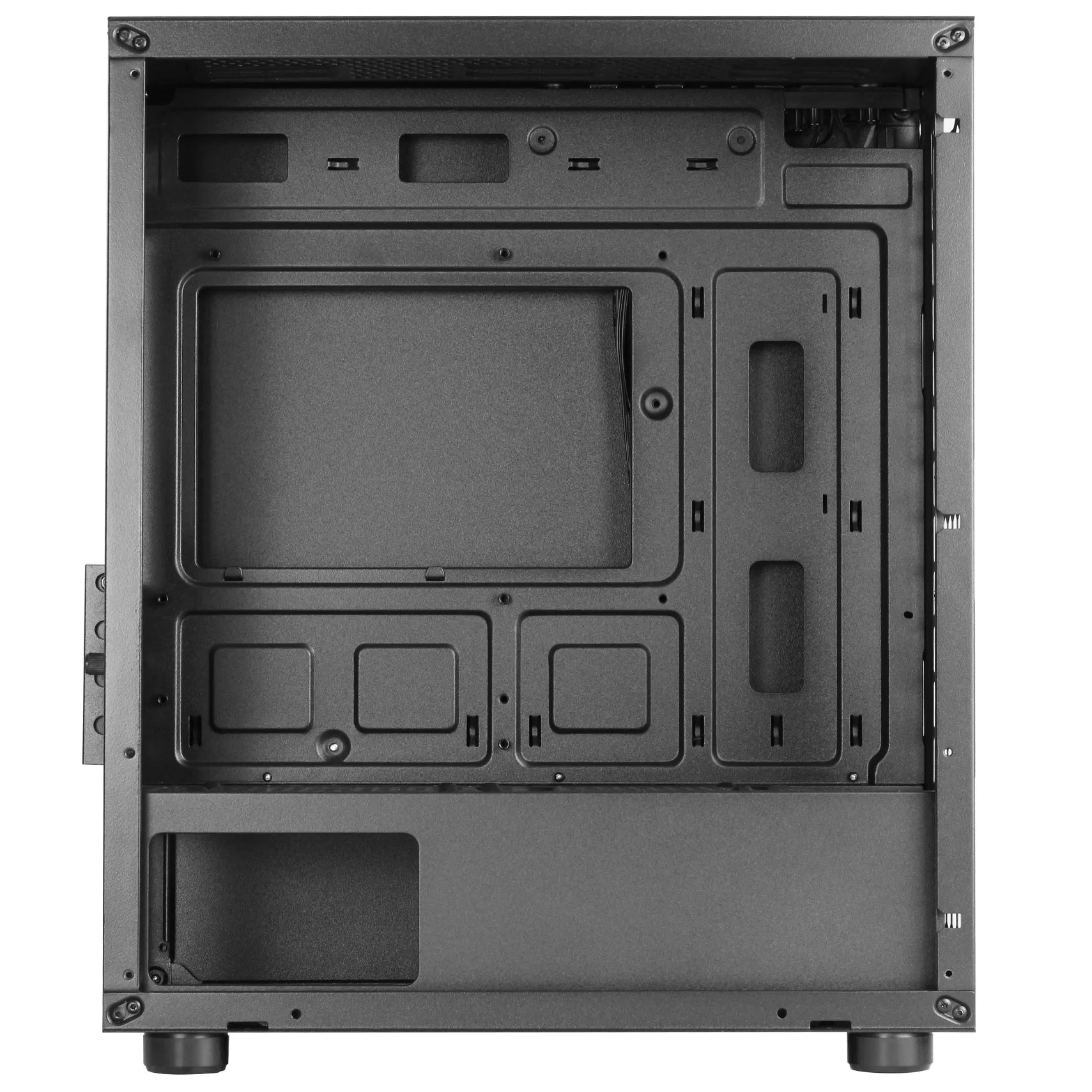 Gehärtetes Glas Frontplatte Micro ATX Gaming-Gehäuse PC-Computer Fall mit USB3,0