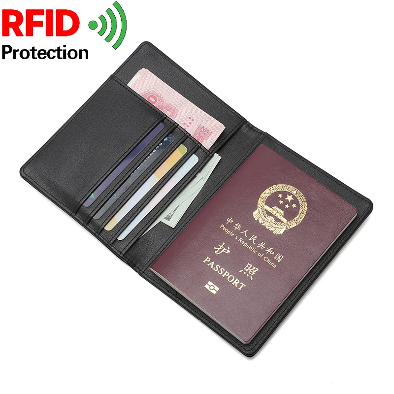 Passport Bag New Style Short Korean Version Multifunctional Anti-Degaussing RFID Document Holder Passport Female