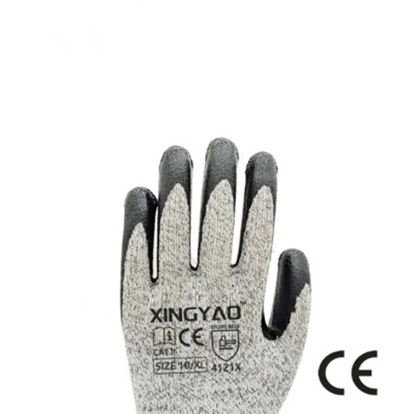 China Wholesale/Supplier 13G Hppe Anti Cut Resistance Nitrile Coated Safety Work Industrial Protective Gloves White CE Certificate