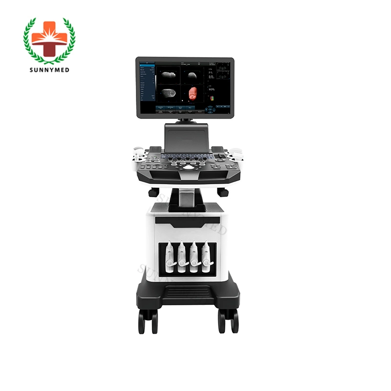 SY-A028d-N Equipo hospitalario pantalla de 21,5" 4D/5D Doppler color Trolley Ultrasound Máquina de buena calidad