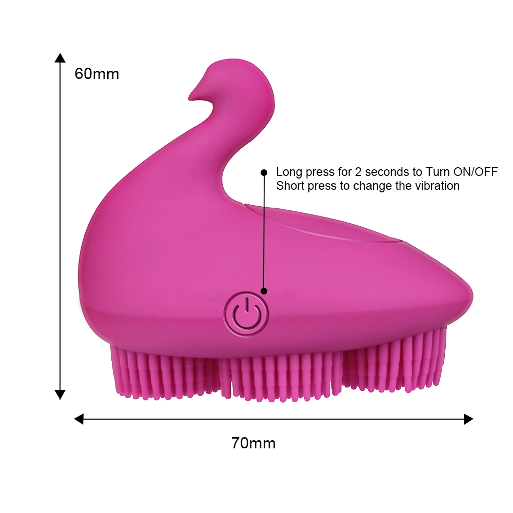 Estimulador de mamilo clitoral fêmea Masturbador Swan forma 10 velocidades Escova G Sex Toys for Women - vibrador de ponto