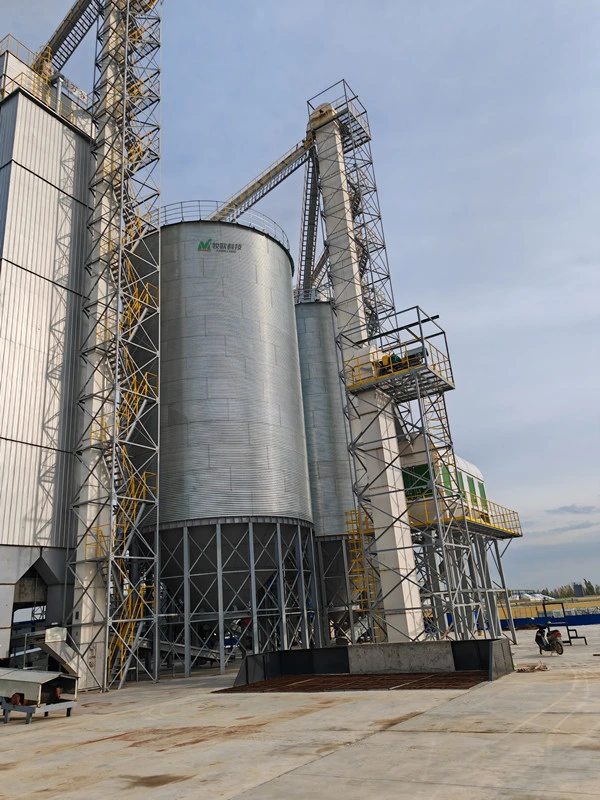 Advanced Technology 5-2000 Tons Galvanized Steel Hopper Bottom Grain Silo