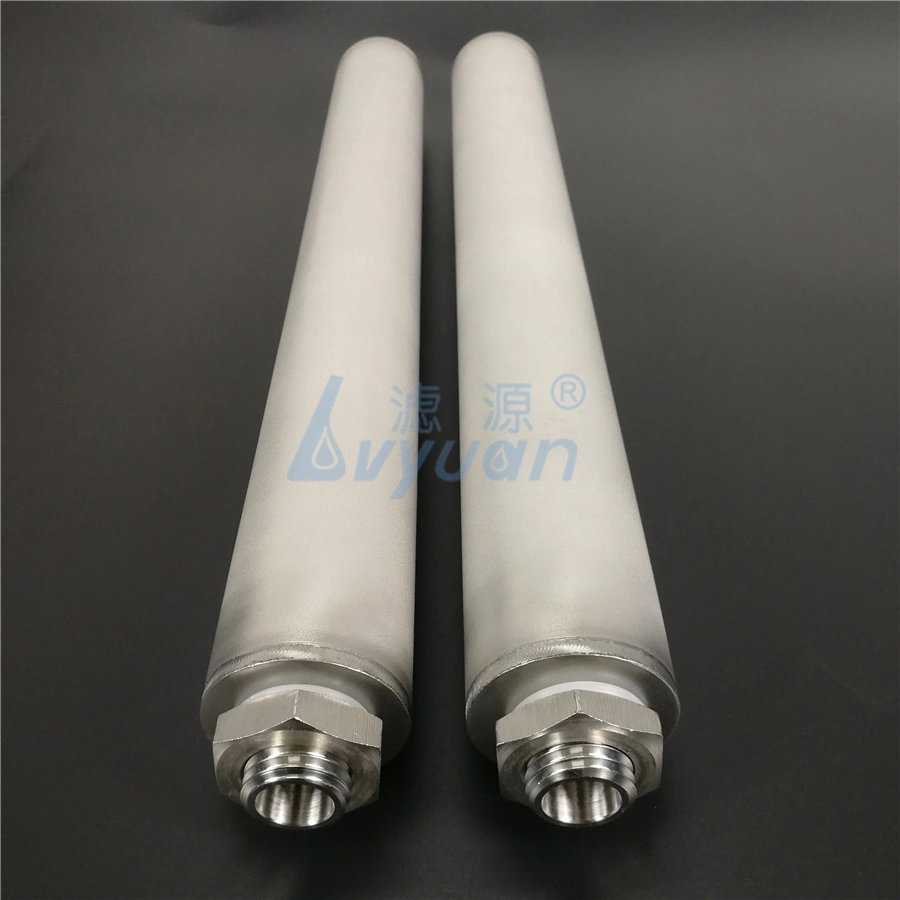 Porous Ss/Titanium/Inconel-600 Sintered Metal Cartridge Filter for 0.2 1 3 Um Water Liquid Treatment Filters Cartridges Factory