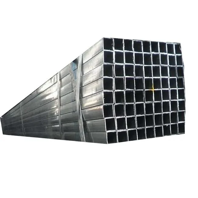 China Supply Q195 Low Carbon Black Steel Hot DIP Galvanized Coating Square Tube/Rectangular Hollow Tubular Steel Pipe