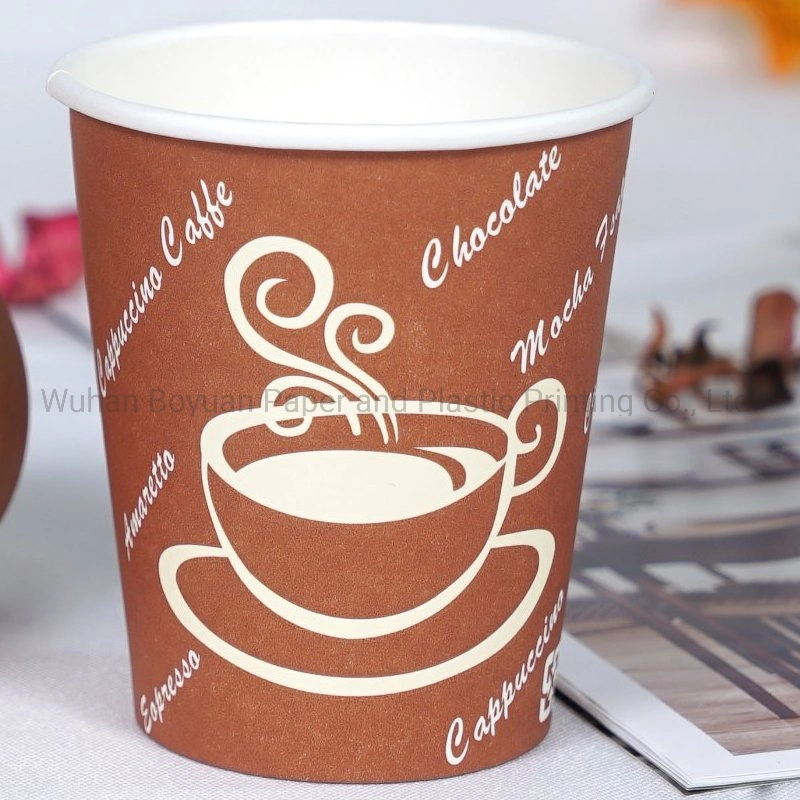 8oz/10oz/12oz/16oz/22oz/24oz China Manufacturer Promotional Mug Custom Logo Printed Disposable Single Wall Paper Cup Coffee Cup Hot Beverage Cups PLA Cups