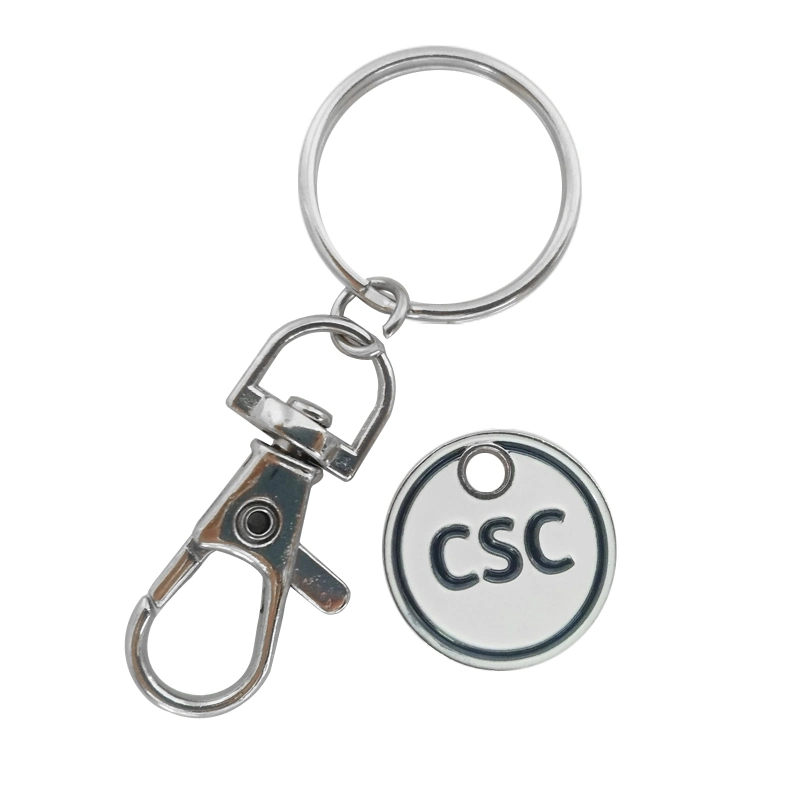 Custom Soft Enamel Metal Trolley Coin Keychain