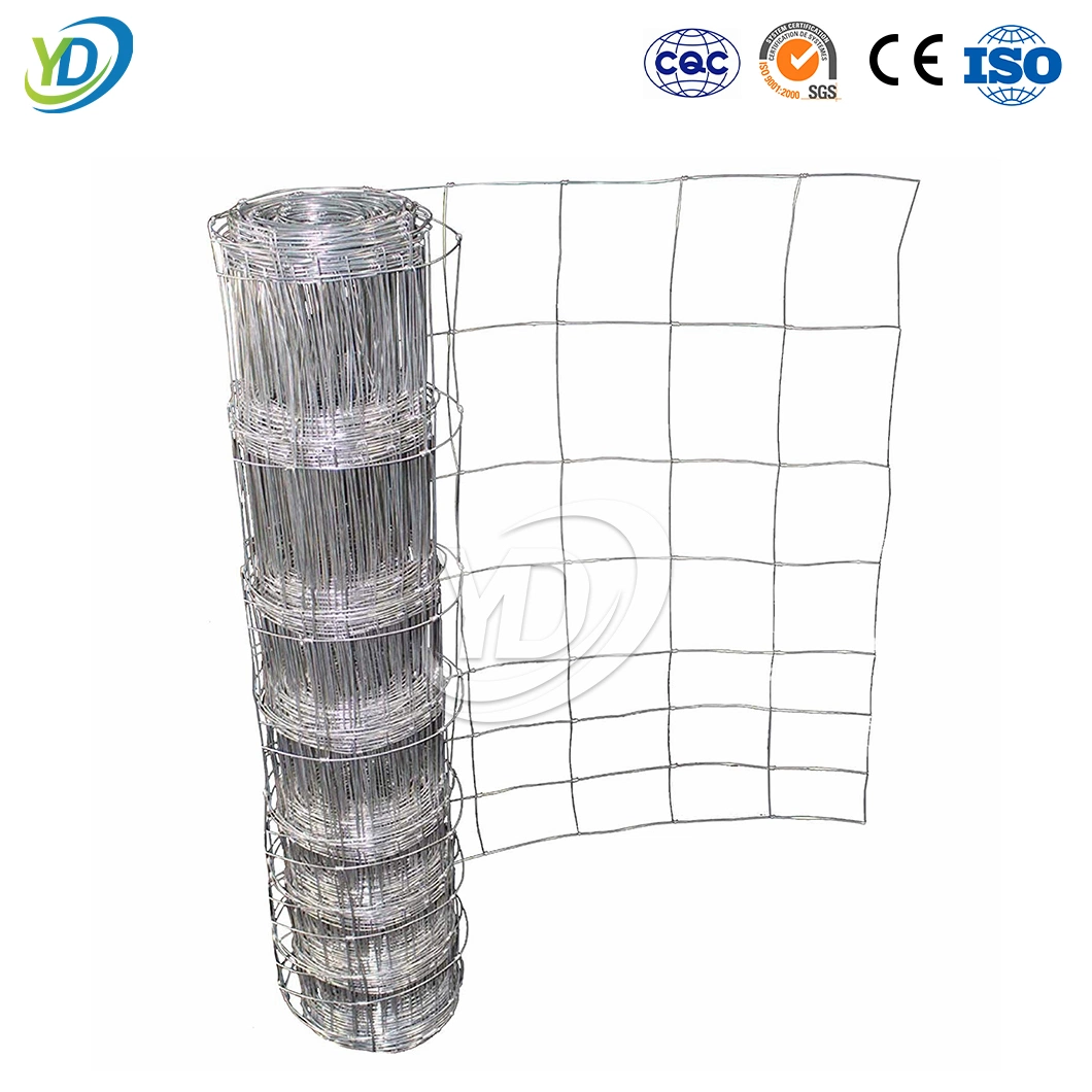 Yeeda Galvanized Wire Garden Fence China Suppliers Galvanized Wire Netting 4feet X 8feet Galvanized Farm Fence Wire 47-Inch Hinged Joint Knot Field Fence