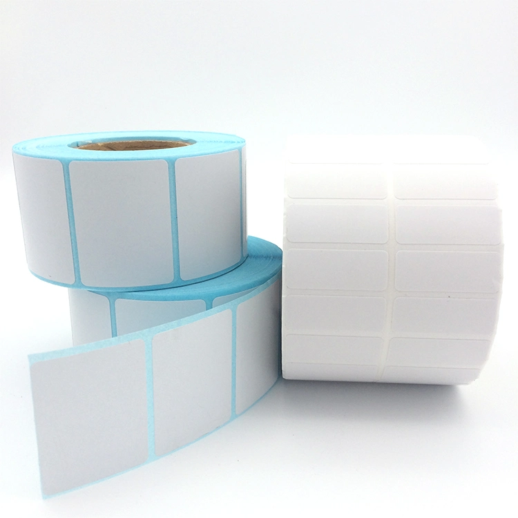 Free Sample Die Cut Self Adhesive Direct Thermal Label Sticker Paper Zebra Barcode Label Roll