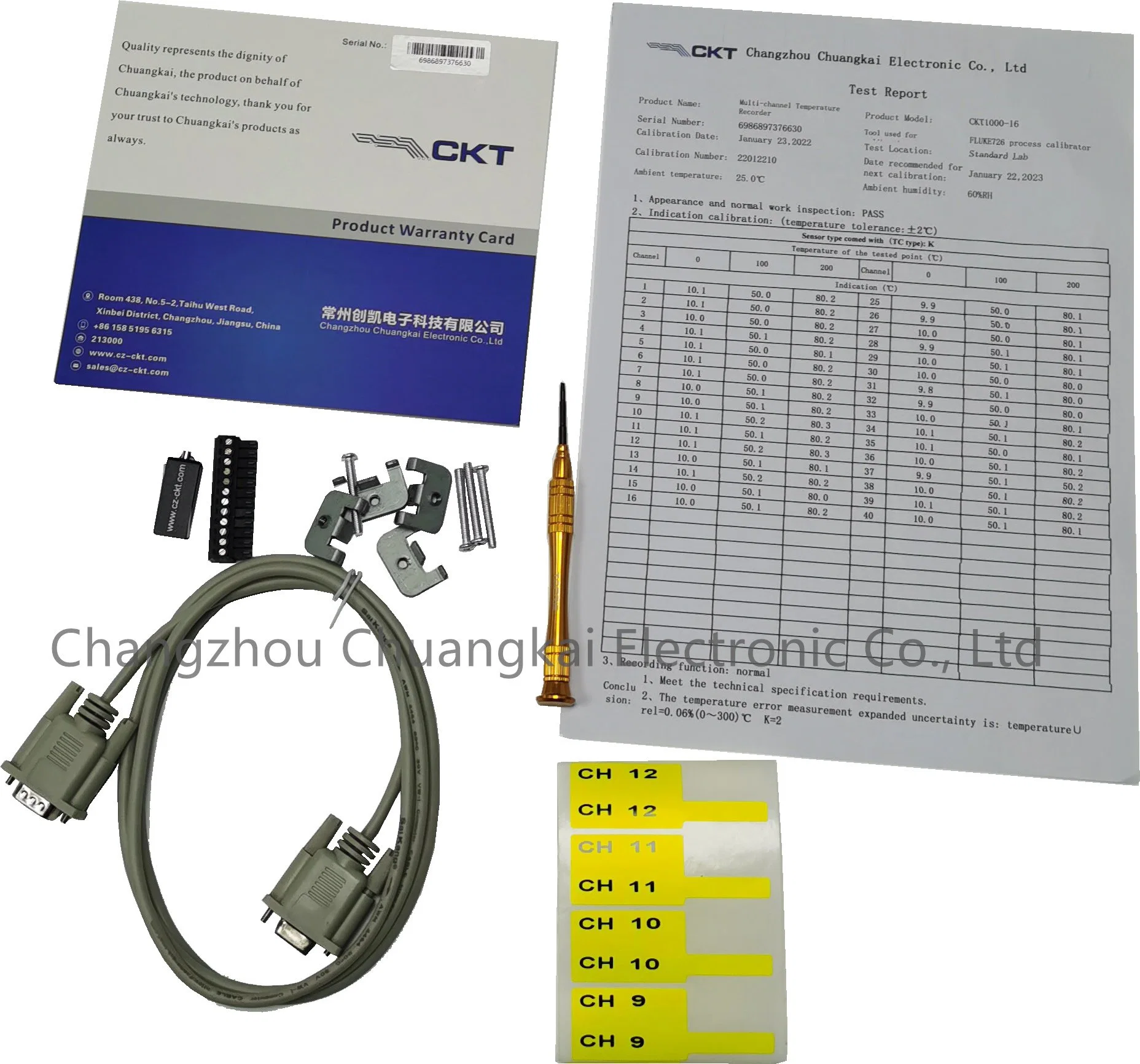 Ckt700 Series Multi-Channel Temperature Recorder with 8 Channels