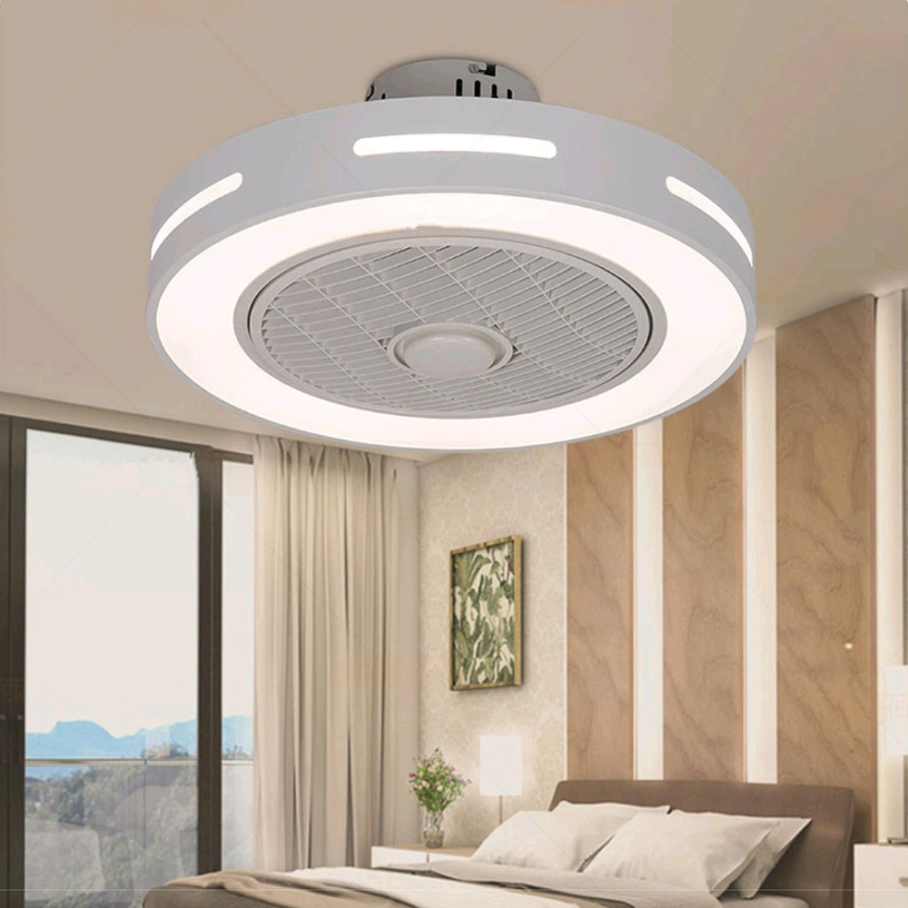 Modern 19 Inch Ceiling Fan Lights Dining Room Bedroom Living Remote Control Fan Lamps (WH-VLL-17)