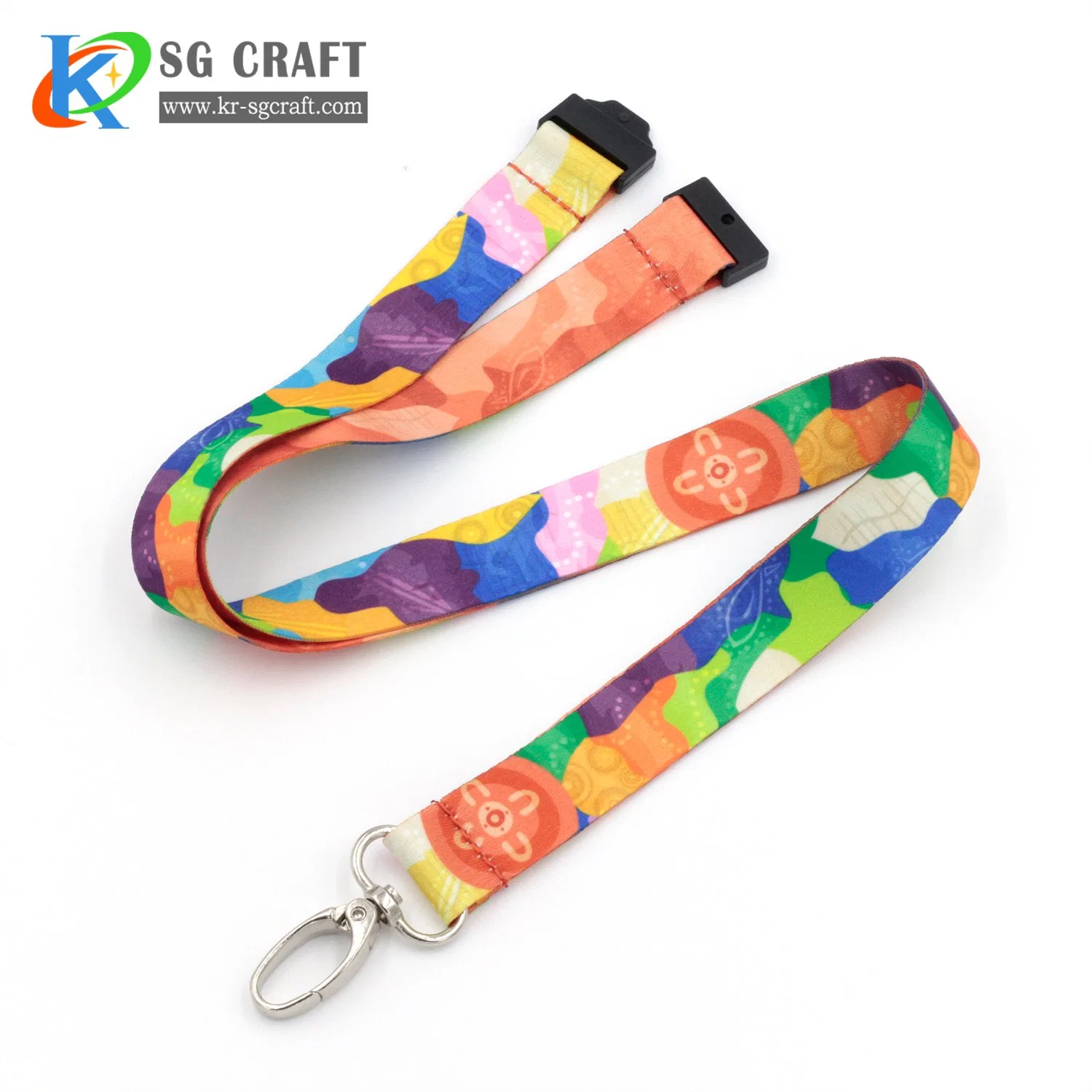 Factory Wholesale/Supplier High quality/High cost performance  Custom Lanyard Logo Souvenir Keychain Lanyard with Funny Logo