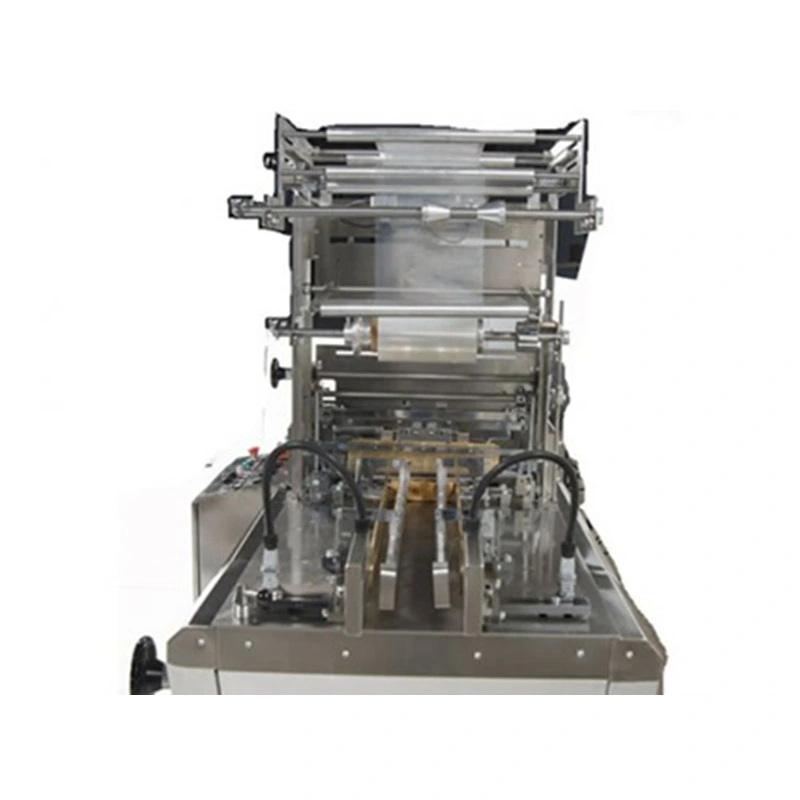 Machine automatique d'emballage de biscuits en pliage en X