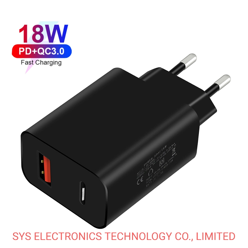 Pd 18W Super Charge Dual Port USB Wall Charger